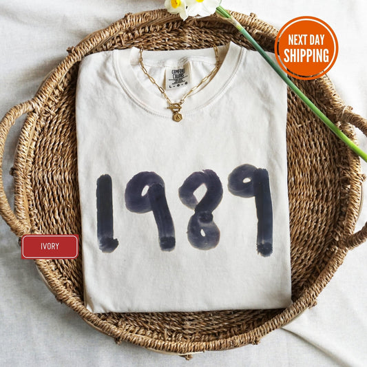 1989 Birthday Comfort Colors® Shirt, Birthday Gift for Her, Birthday Shirt for Women, 1989 Birthday Shirt, Birthday Gift Tee, Born in 1989