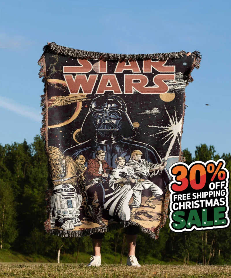 Star Wars Hand Woven Blanket Comic Tapestry Throw Jedi poison