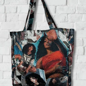 SZA Artsy Tapestry Tote Bag, Over the Shoulder Bag, Reusable Eco Everyday Carry, Music Inspired