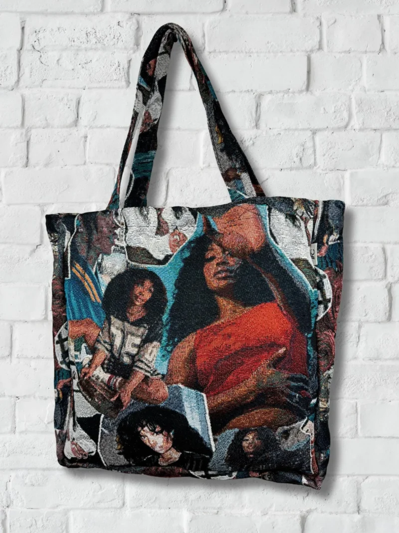 SZA Artsy Tapestry Tote Bag, Over the Shoulder Bag, Reusable Eco Everyday Carry, Music Inspired