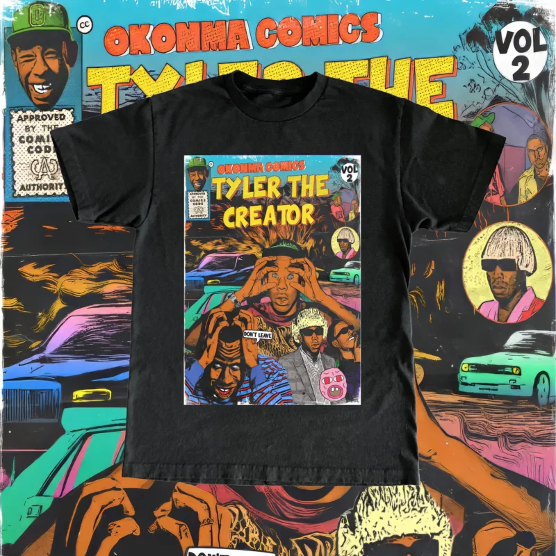 Vintage Tyler The Creator Shirt - High Quality Tee, Comic Book, Retro, Vintage Design, Fan, Rapper Gift, Unisex T Shirt