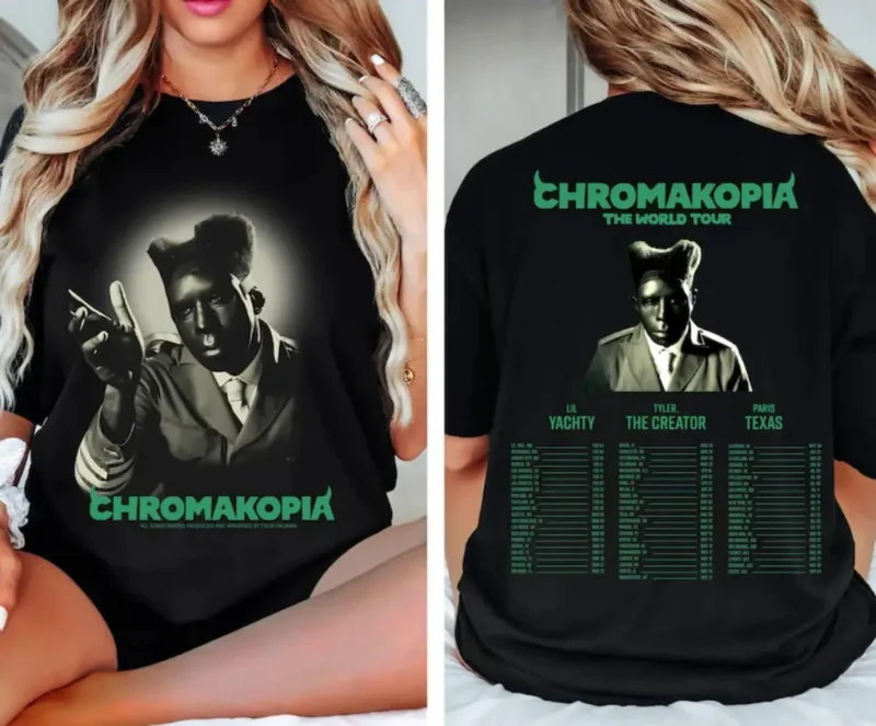 Tyler The Creator Chromakopia T-Shirt, Graphic Tee, Alternative Music Fan Gift, Grunge, DIY Retro Shirt