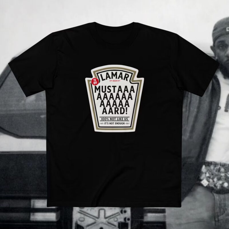 Kendrick Lamar Mustard Tee, TV Off Lyrics t-shirt, Lamar Rap God shirt, Kendrick Fan Merch